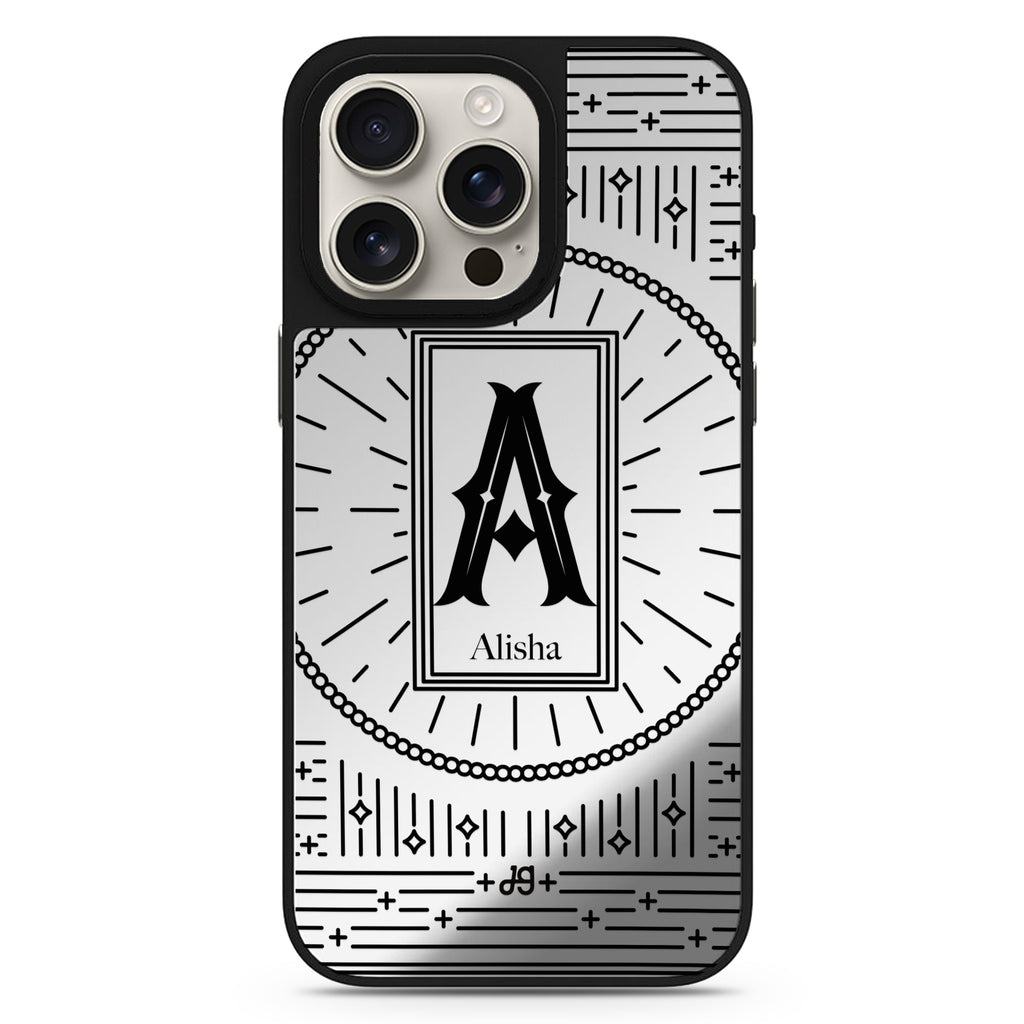 Artistic Monogram II MagSafe compatible mirror case for iPhone 16/15/14 Pro Max and Pro, main view