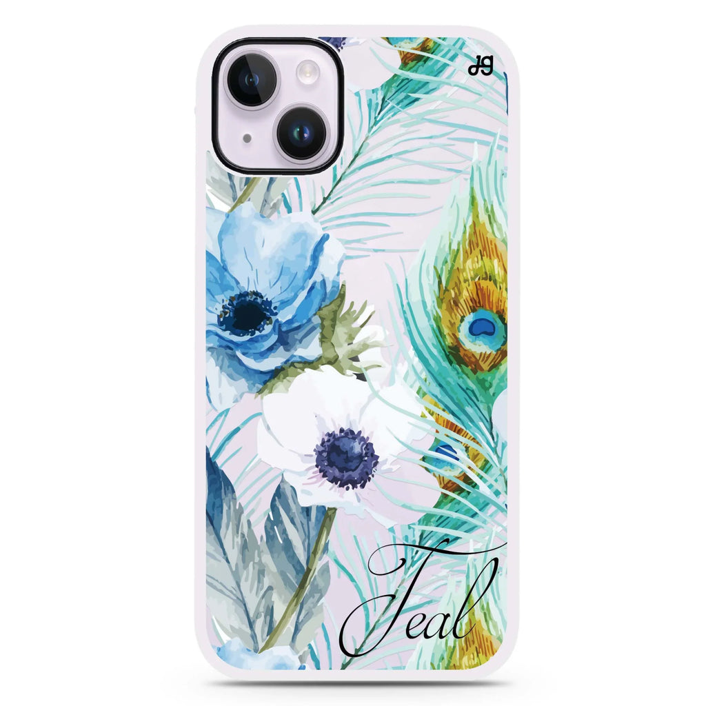 Pretty Watercolor Flowers iPhone 15 Impact Guard Bumper Case
