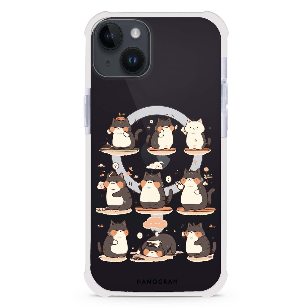 Zen Meowster iPhone 15 Plus MagSafe Compatible Ultra Shockproof Case