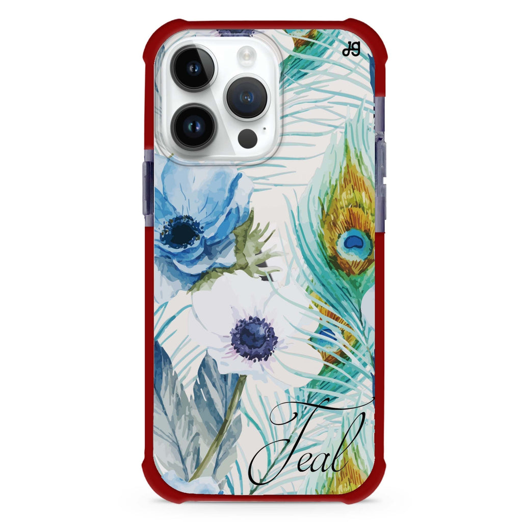 Pretty Watercolor Flowers iPhone 15 Pro Max Ultra Shockproof Case