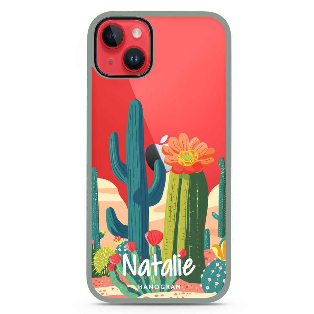 Desert Oasis iPhone 15 Plus Impact Guard Bumper Case