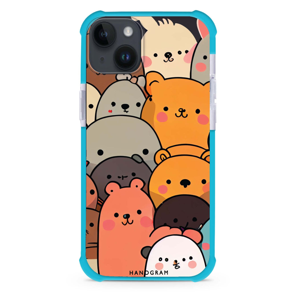 Cute animals iPhone 15 Plus MagSafe Compatible Ultra Shockproof Case