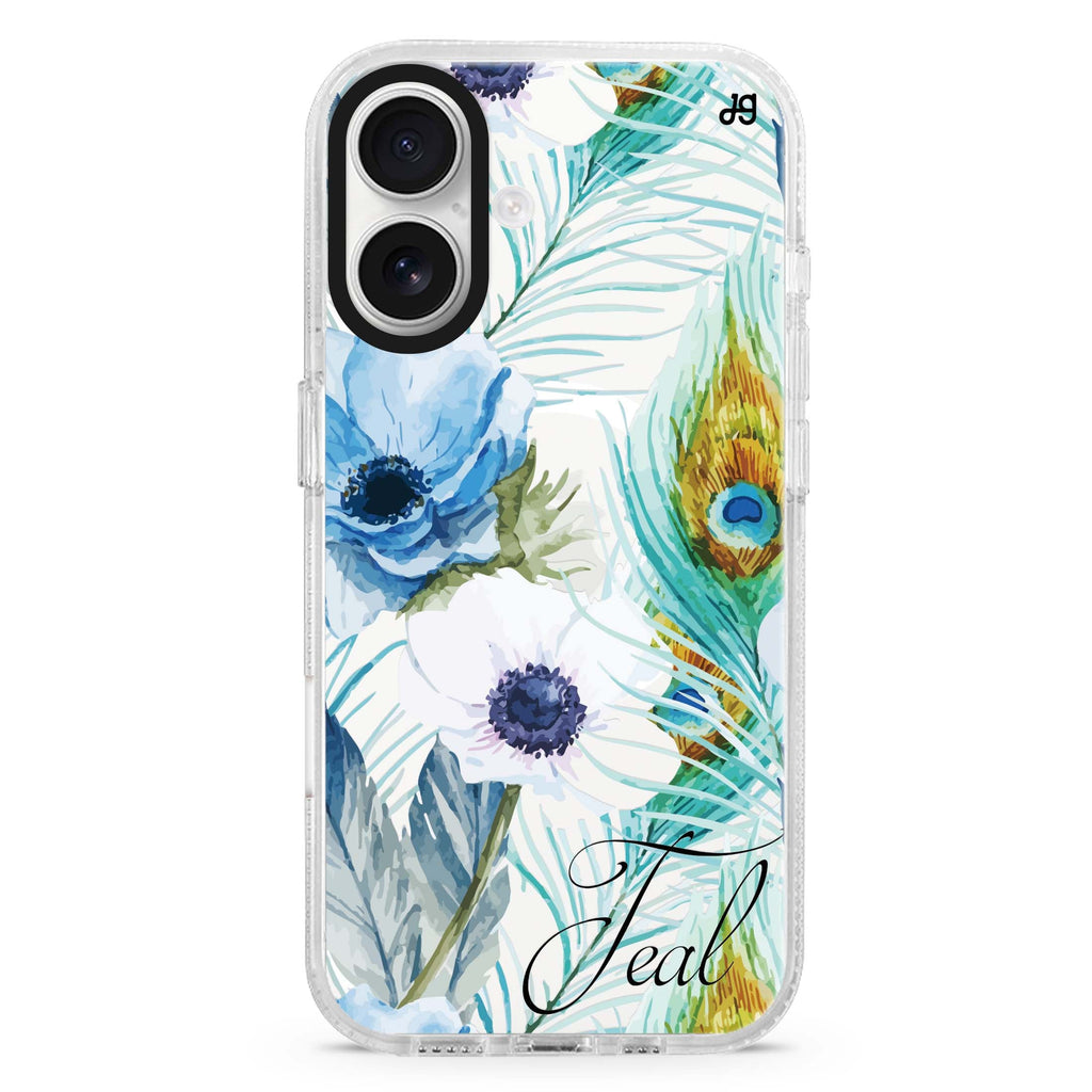 Pretty Watercolor Flowers MagSafe Compatible iPhone 16 Ultra Clear Case - Personalized and Stylish Protection