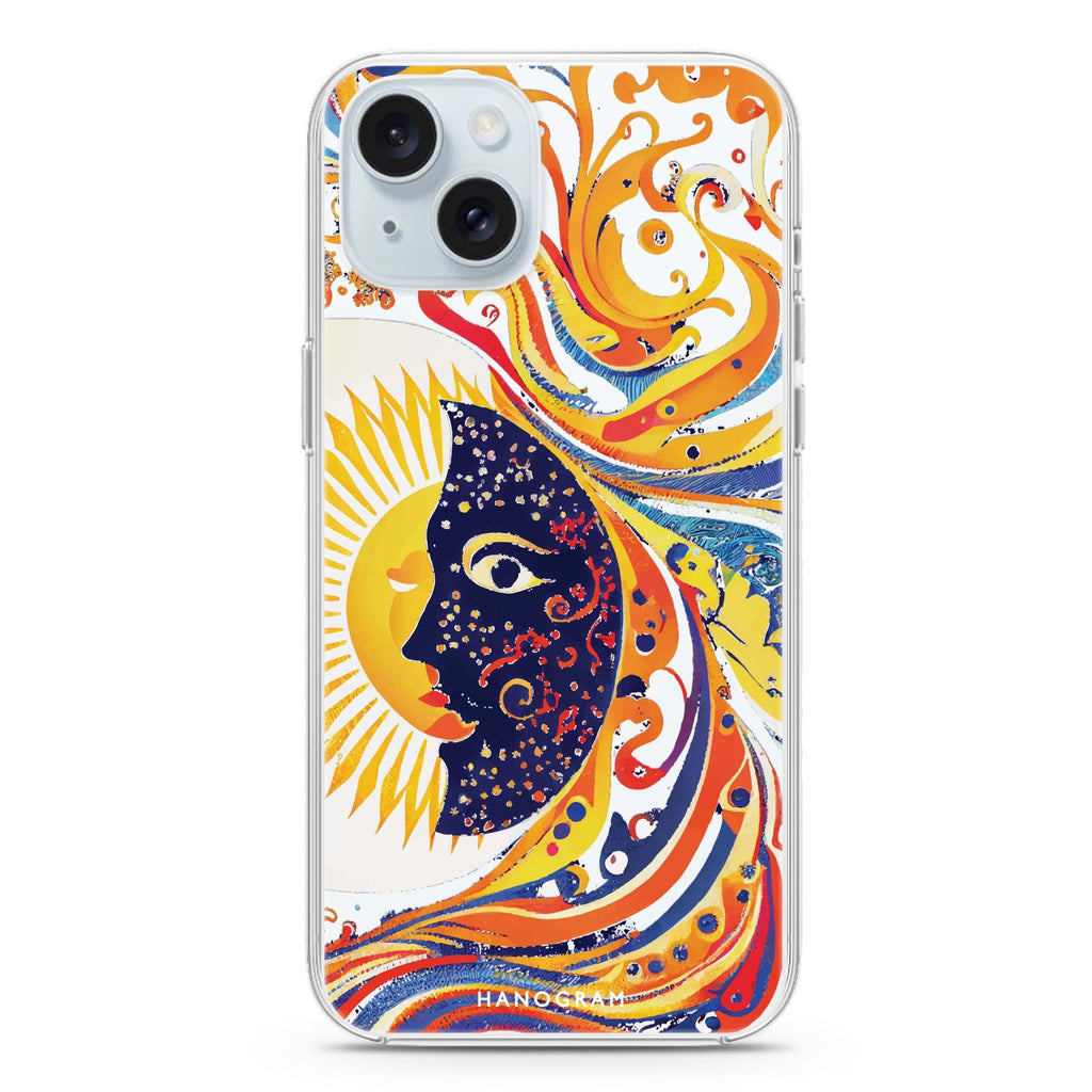 Sun & Moon iPhone 15 plus Ultra Clear Case
