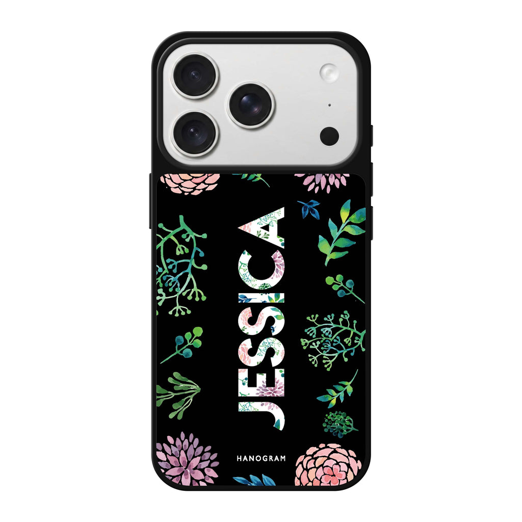 Garden In Rainforest personalized name spring floral nature iPhone 18 Pro Max mirror case