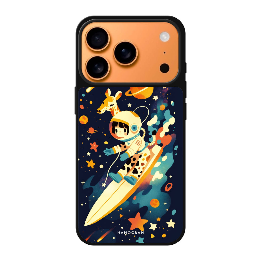 Space Giraffe giraffe animal celestial iPhone 17 Pro Max mirror case