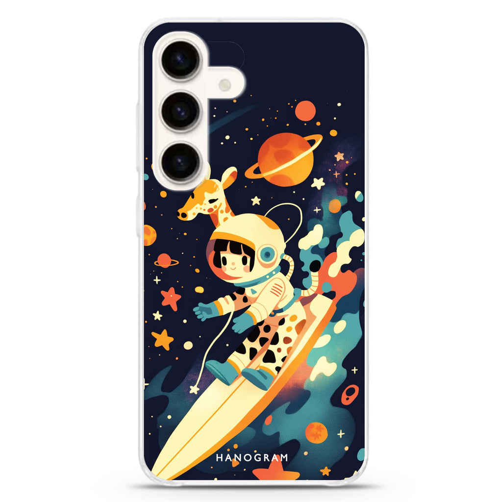 Space Giraffe Samsung Galaxy Ultra Clear Case