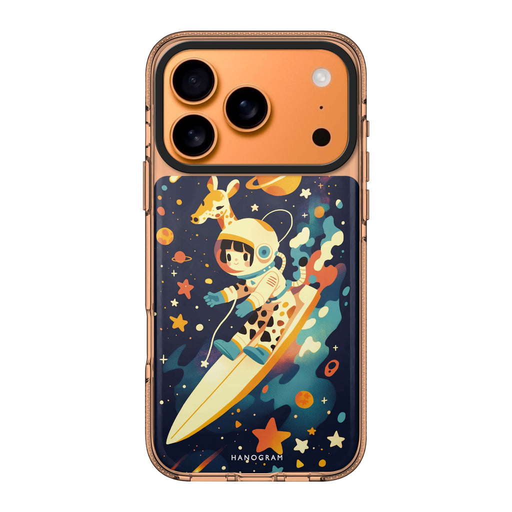 Space Giraffe giraffe animal celestial iPhone 17 Pro Max ultra clear case