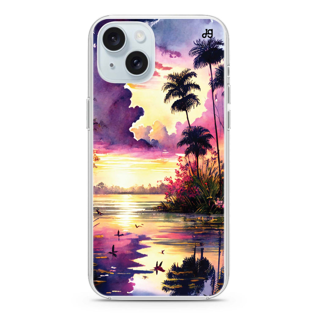 Tropical rainforest iPhone 15 plus Ultra Clear Case