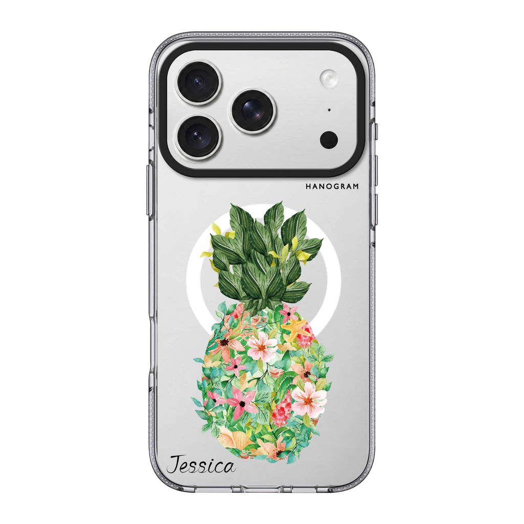 Floral Pineapple Ultra Clear Case