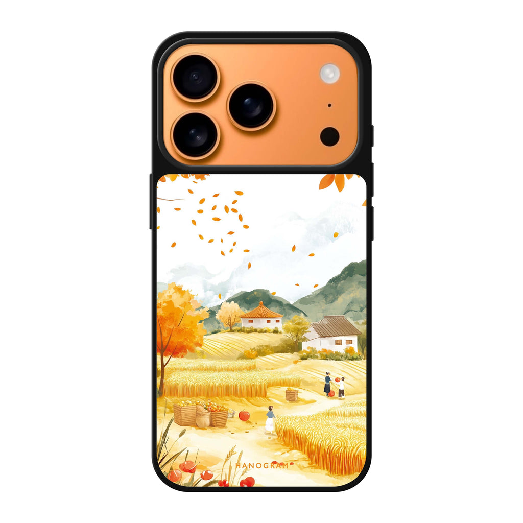 Golden Equinox gold iPhone 17 Pro Max mirror case