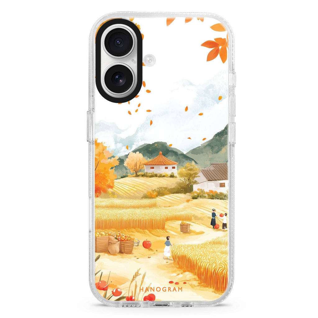 Golden Equinox MagSafe Compatible iPhone 16 Ultra Clear Case - Personalized and Stylish Protection