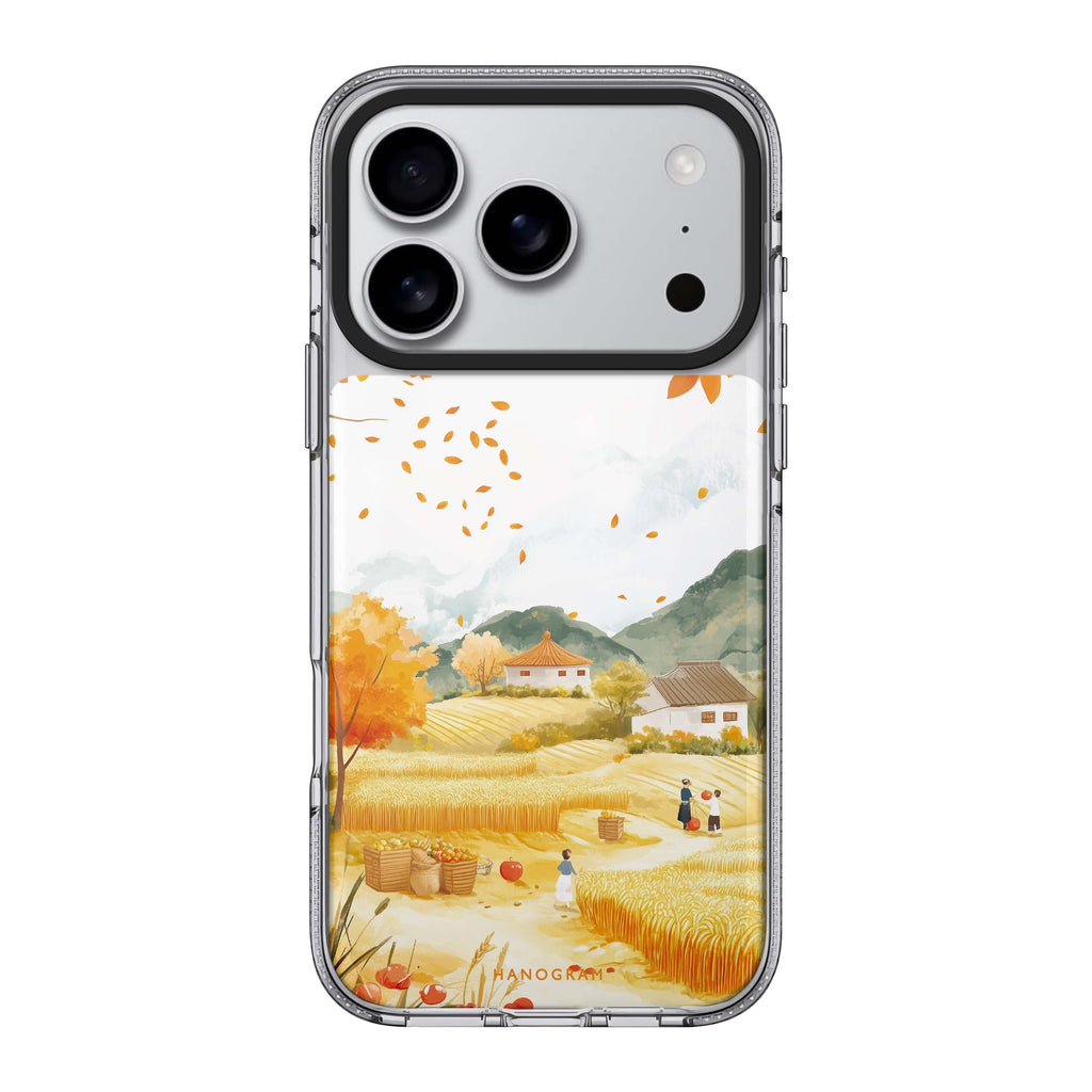 Golden Equinox gold graphic iPhone 17 Pro Max ultra clear case