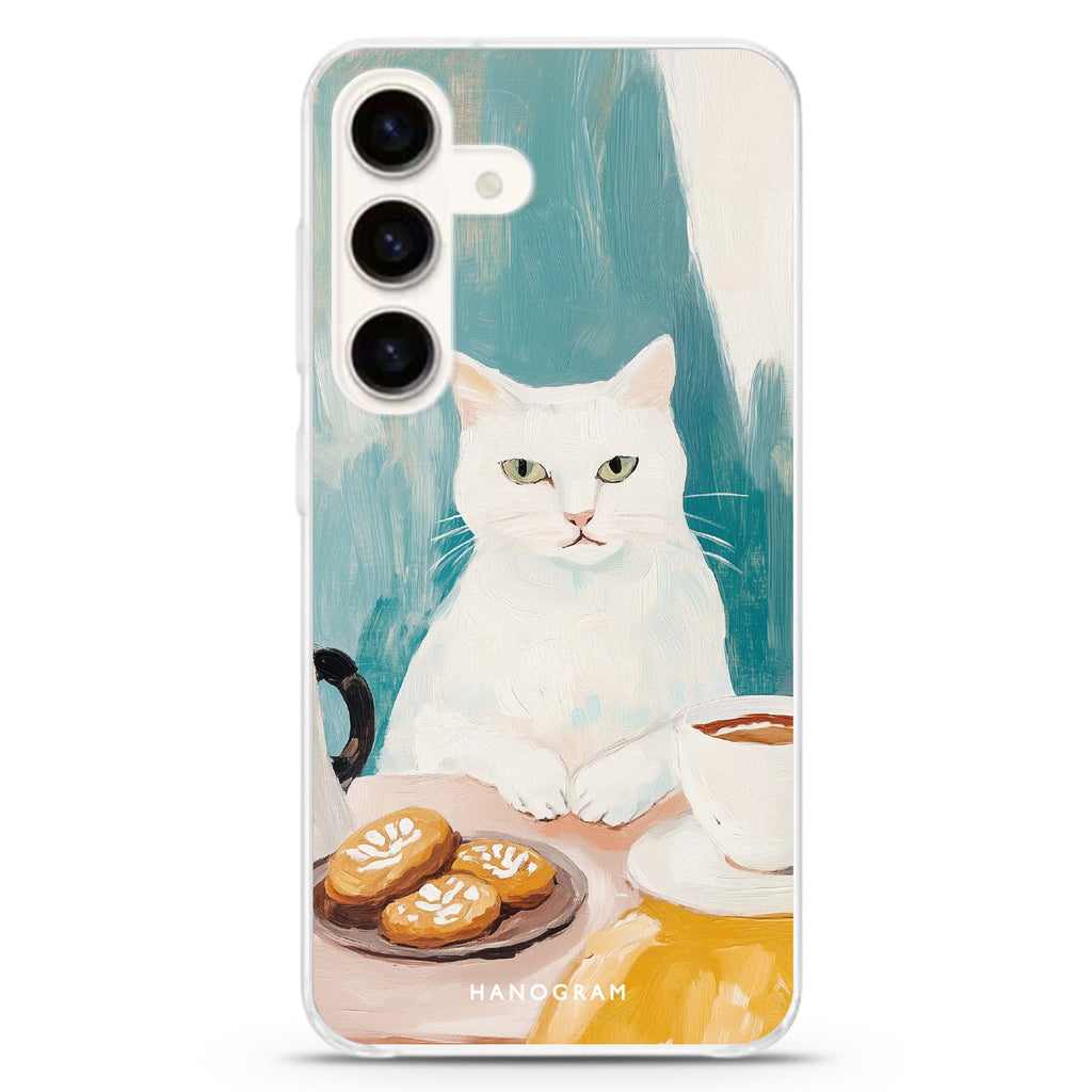 Coffee with Whiskers Samsung Galaxy Ultra Clear Case