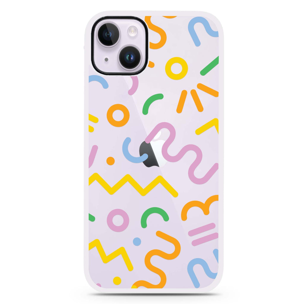 Abstract Doodles iPhone 15 Impact Guard Bumper Case