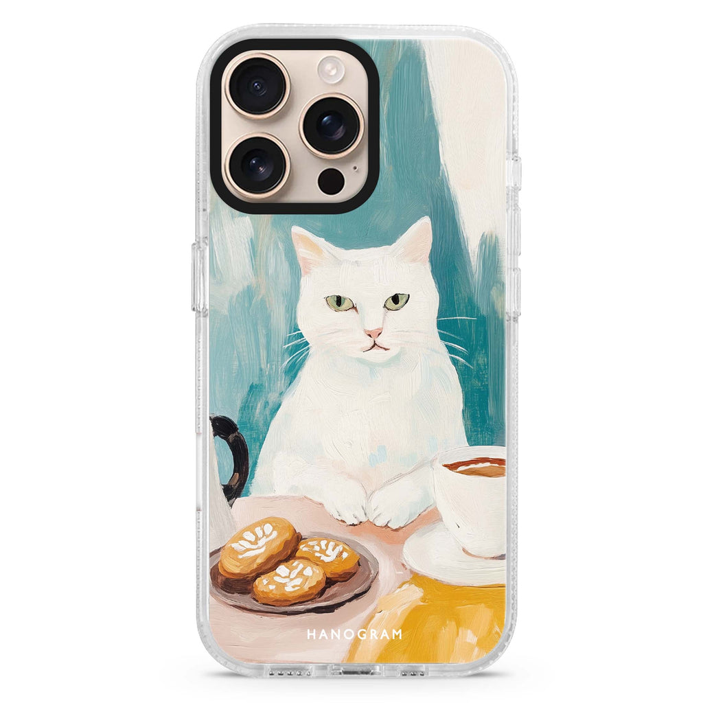 Coffee with Whiskers MagSafe Compatible Ultra Clear Case