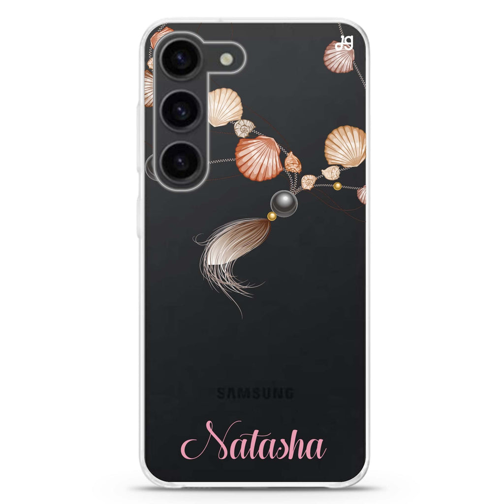 Connection of Sea personalized ultra-clear case for Samsung Galaxy S23/S22, front view