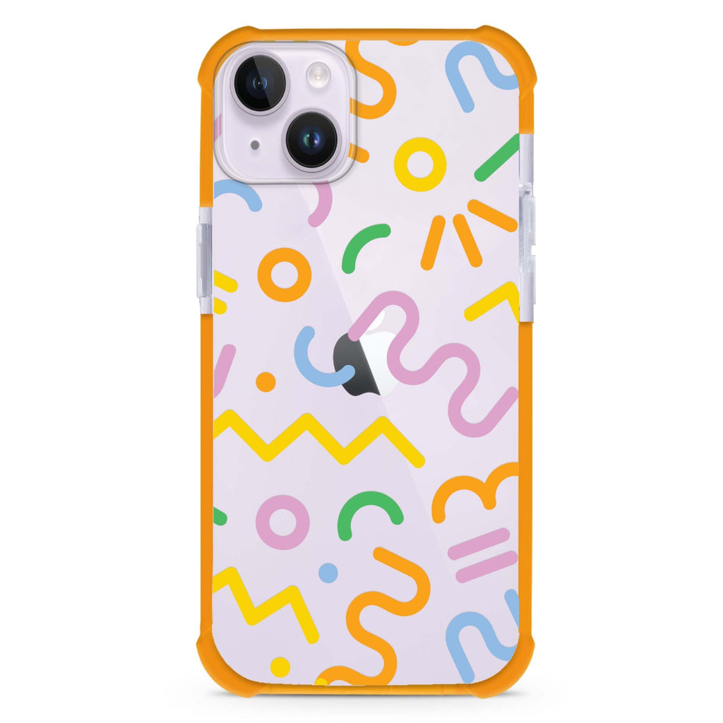 Abstract Doodles iPhone 15 Plus Ultra Shockproof Case