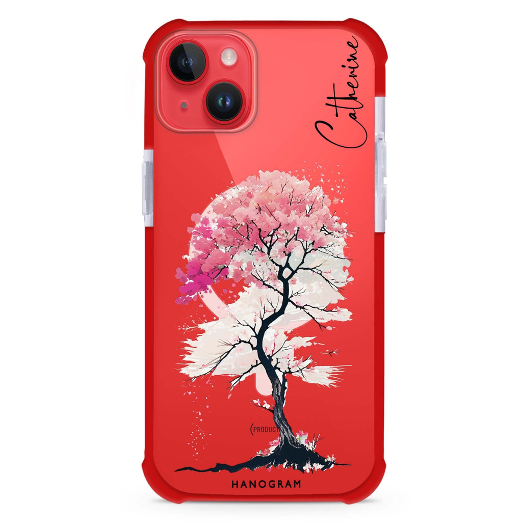 A Cherry tree iPhone 15 Plus MagSafe Compatible Ultra Shockproof Case