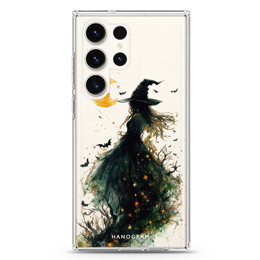Starlit Witching Hour Samsung Galaxy S26/S25/S24/S23/S22 Ultra ultra clear case, transparent design, main view