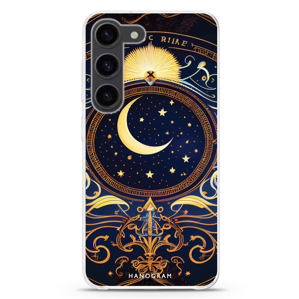 Magic Moon ultra-clear case for Samsung Galaxy S23/S22, front view