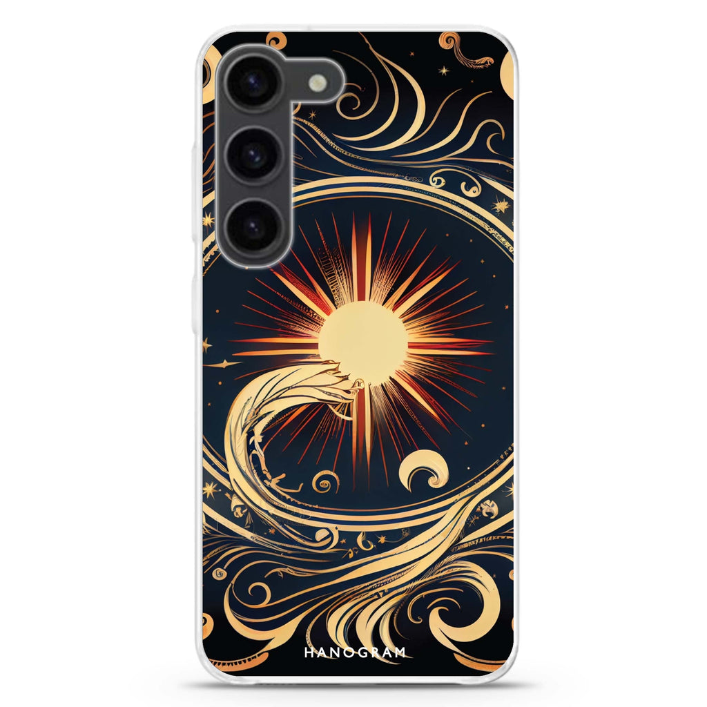 Magic Sun ultra-clear case for Samsung Galaxy S23/S22, front view