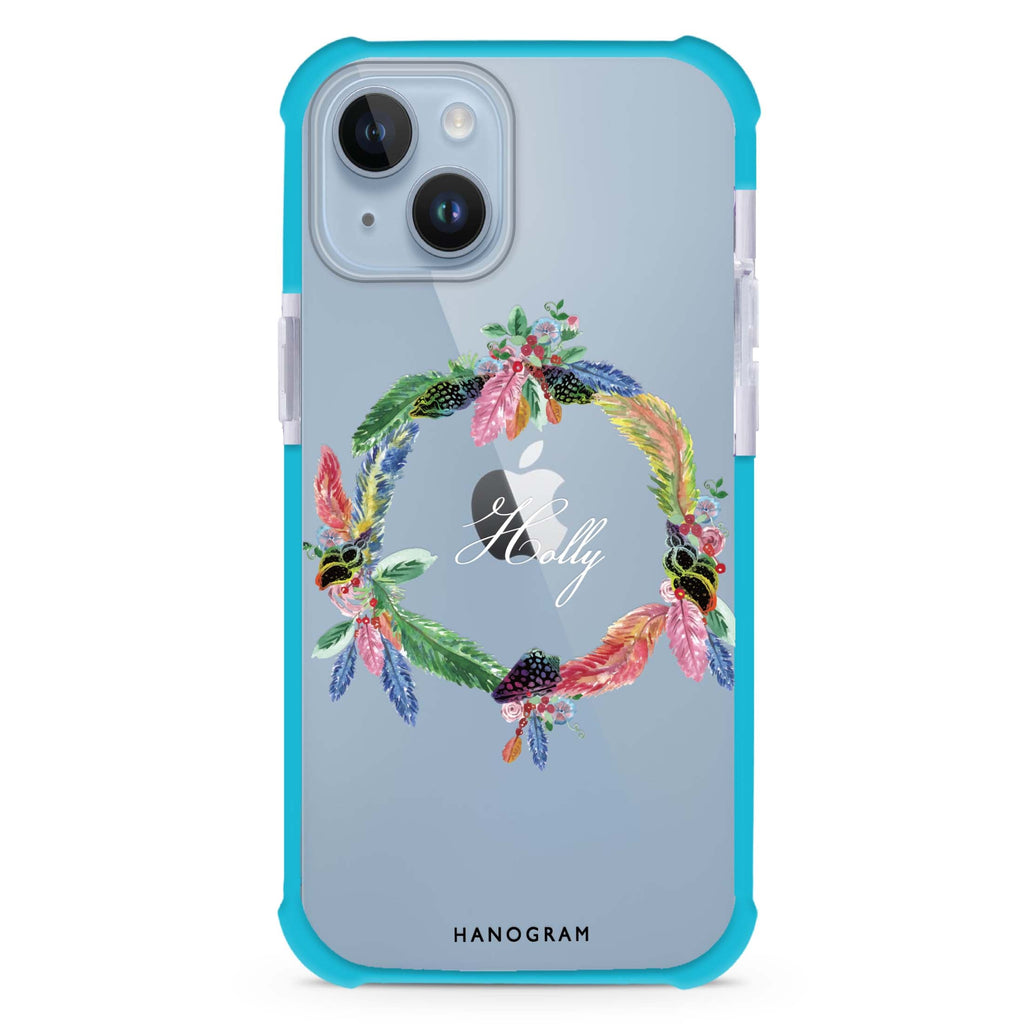 Watercolour Feather iPhone 15 Plus Ultra Shockproof Case