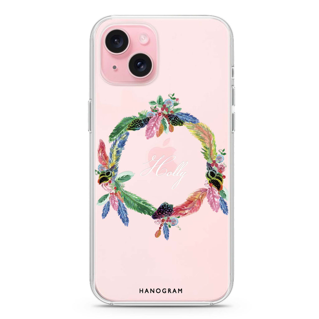 Watercolour Feather iPhone Ultra Clear Case