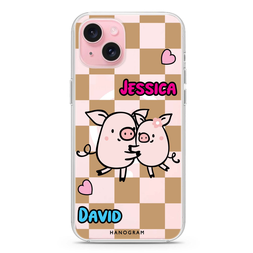 Love Pig iPhone 15 Plus MagSafe Compatible Ultra Clear Case