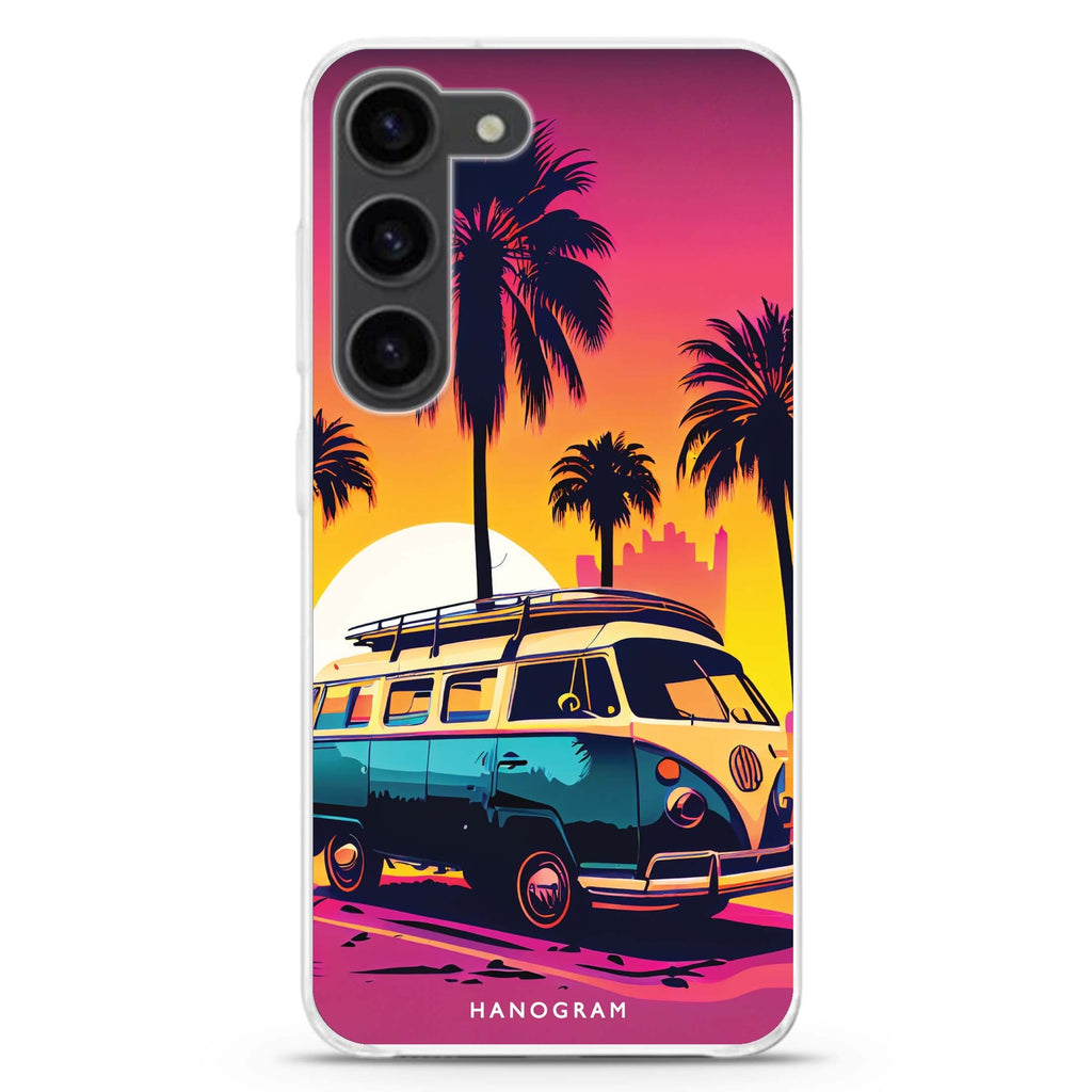 Travelling ultra-clear case for Samsung Galaxy S23/S22, front view
