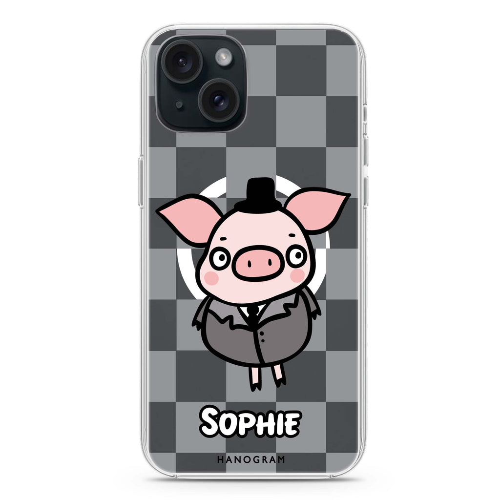 Handsome Pig iPhone 15 Plus MagSafe Compatible Ultra Clear Case