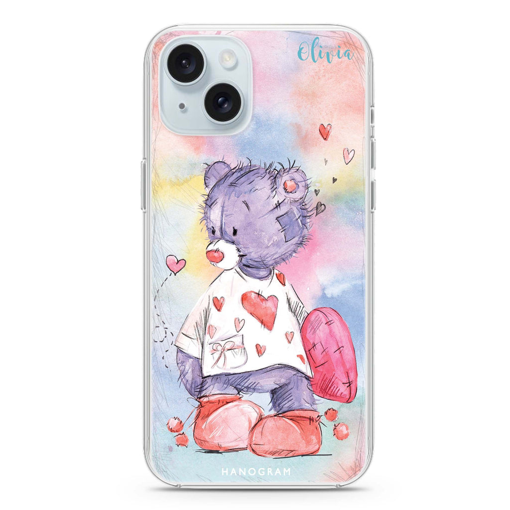Sweet Bear iPhone 15 plus Ultra Clear Case