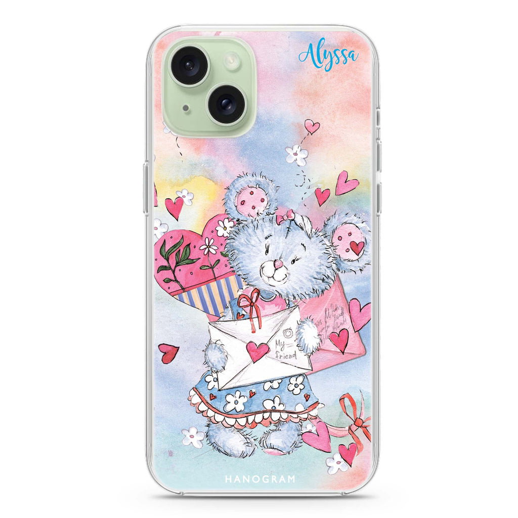 Sweet Bear iPhone 15 plus Ultra Clear Case