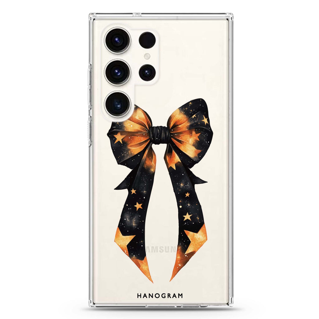 Bewitched Bows & Stars Samsung Galaxy S26/S25/S24/S23/S22 Ultra ultra clear case, transparent design, main view