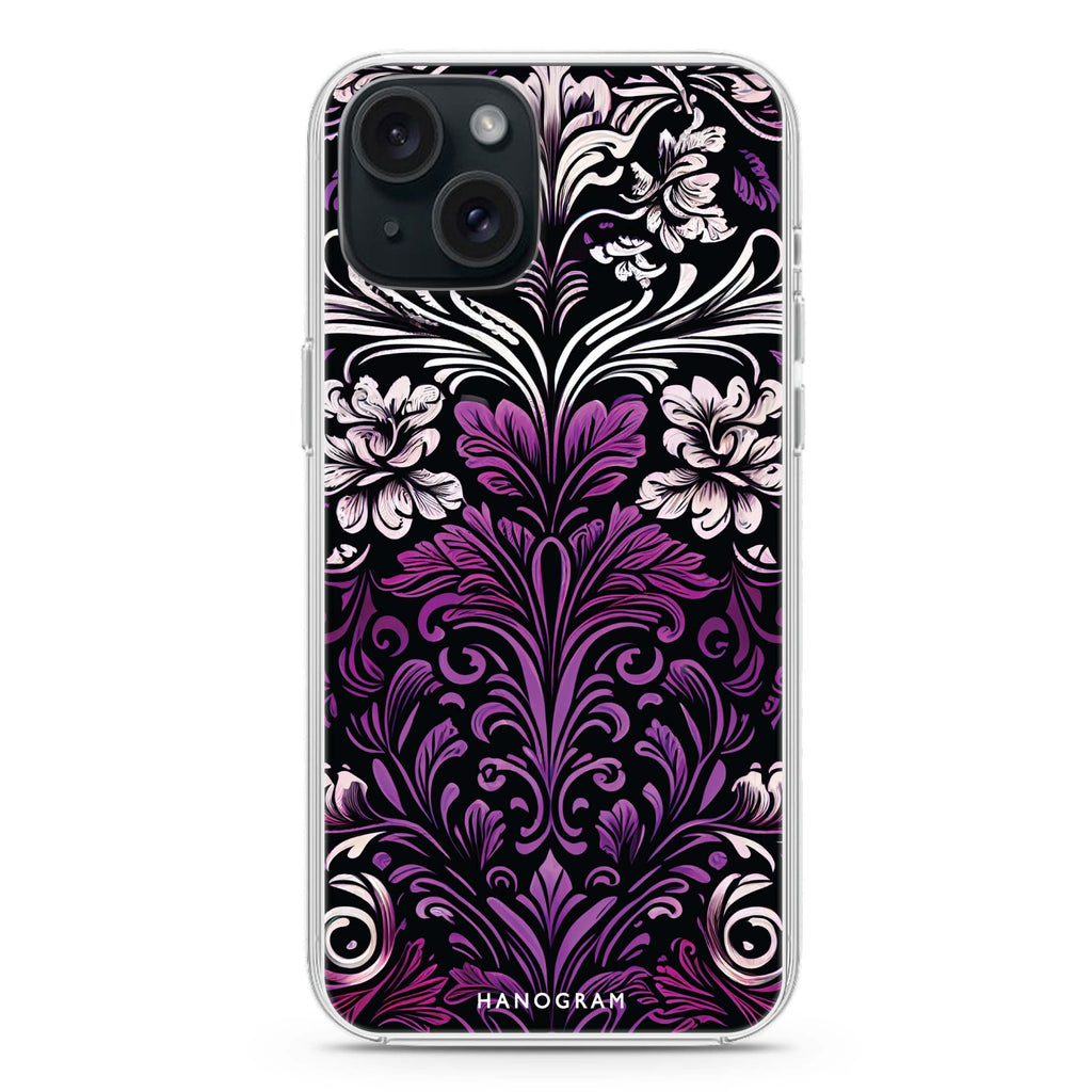 Floral iPhone 15 Plus MagSafe Compatible Ultra Clear Case