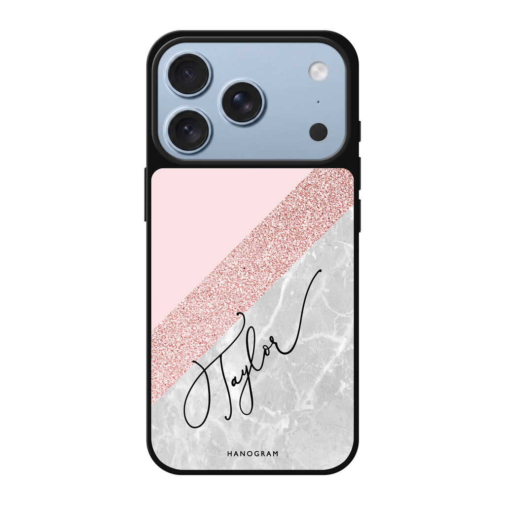 Marble Abstract II personalized name abstract marble iPhone 18 Pro Max mirror case