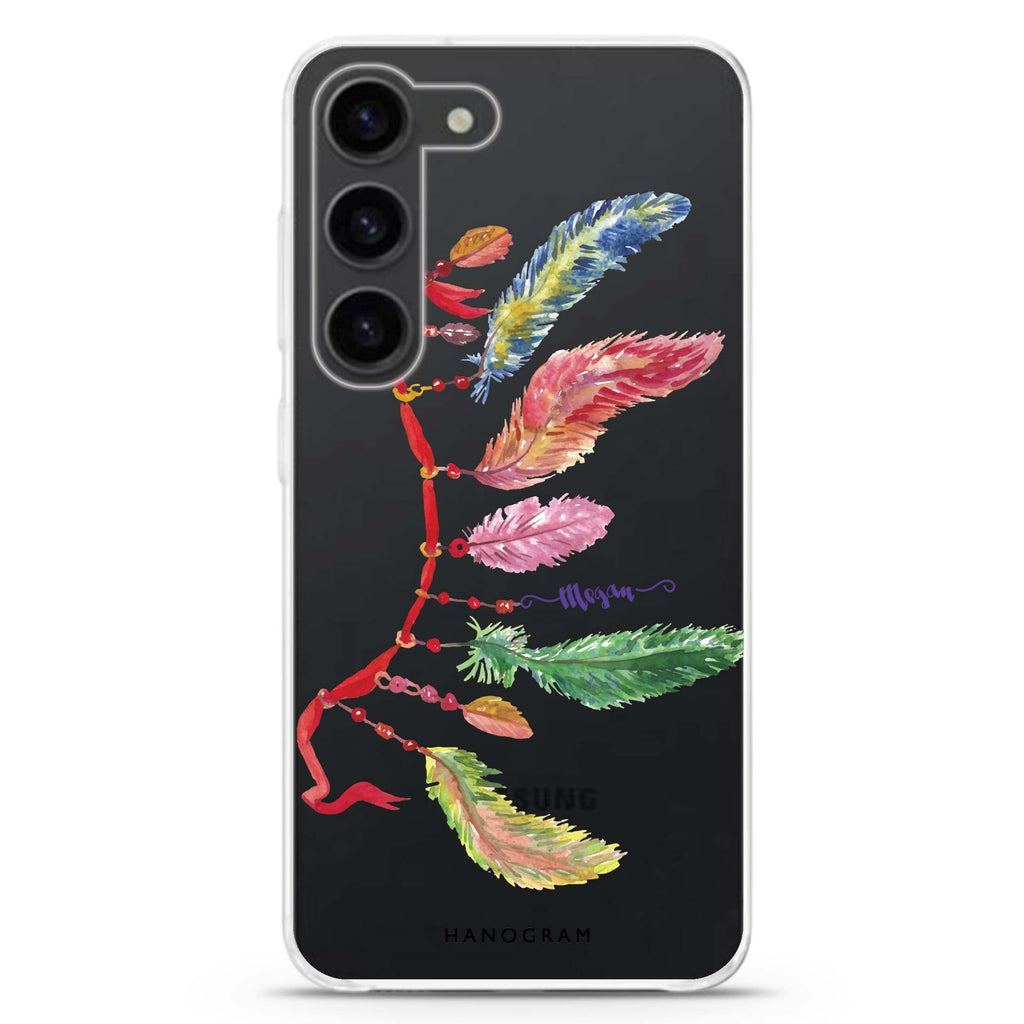 Feather II personalized ultra-clear case for Samsung Galaxy S23/S22, front view