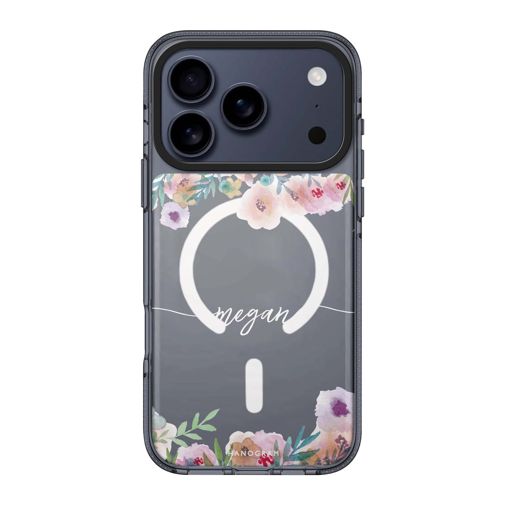 Art of Floral personalized name flower abstract floral spring iPhone 17 Pro Max ultra clear case