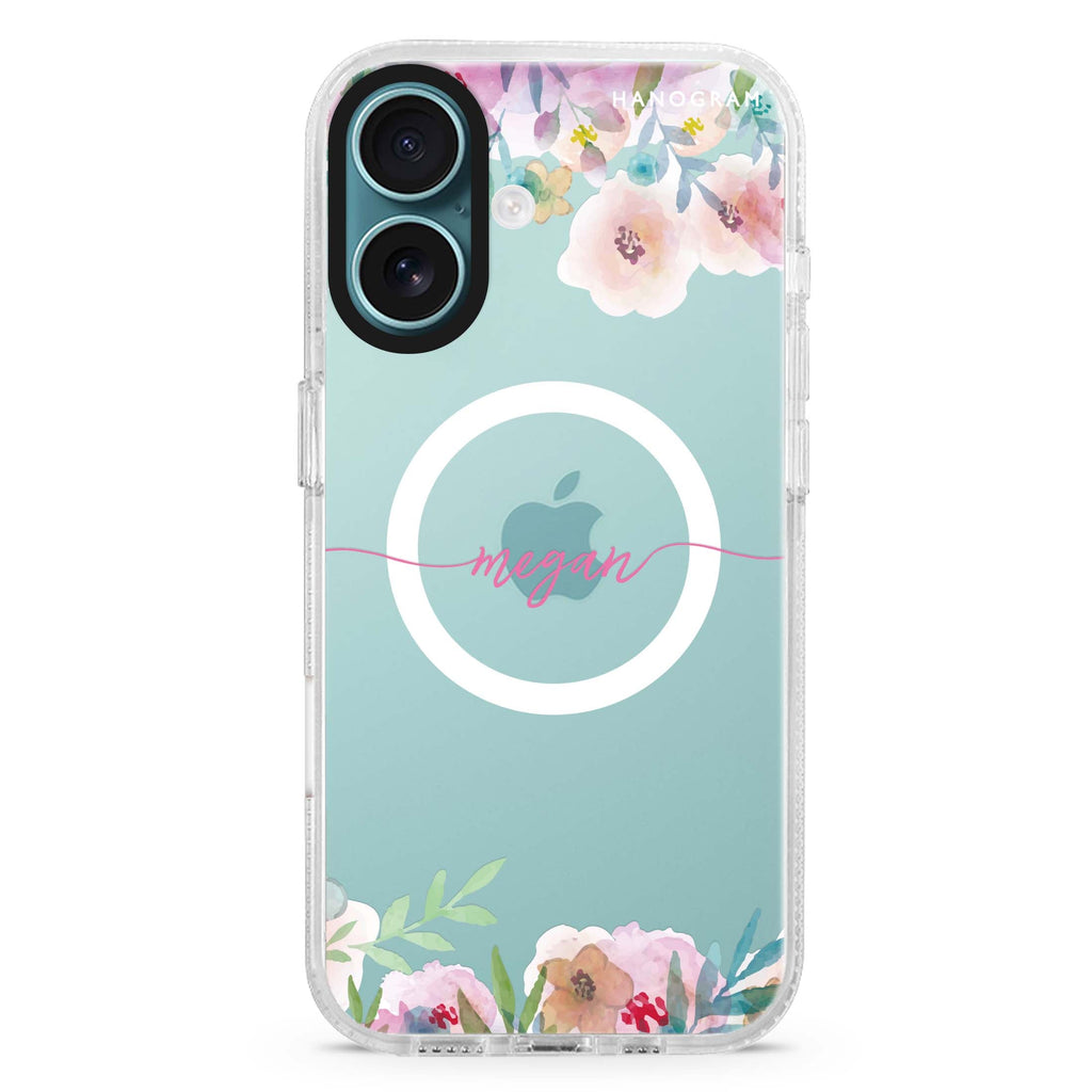 Art of Floral MagSafe Compatible iPhone 16 Ultra Clear Case - Personalized and Stylish Protection