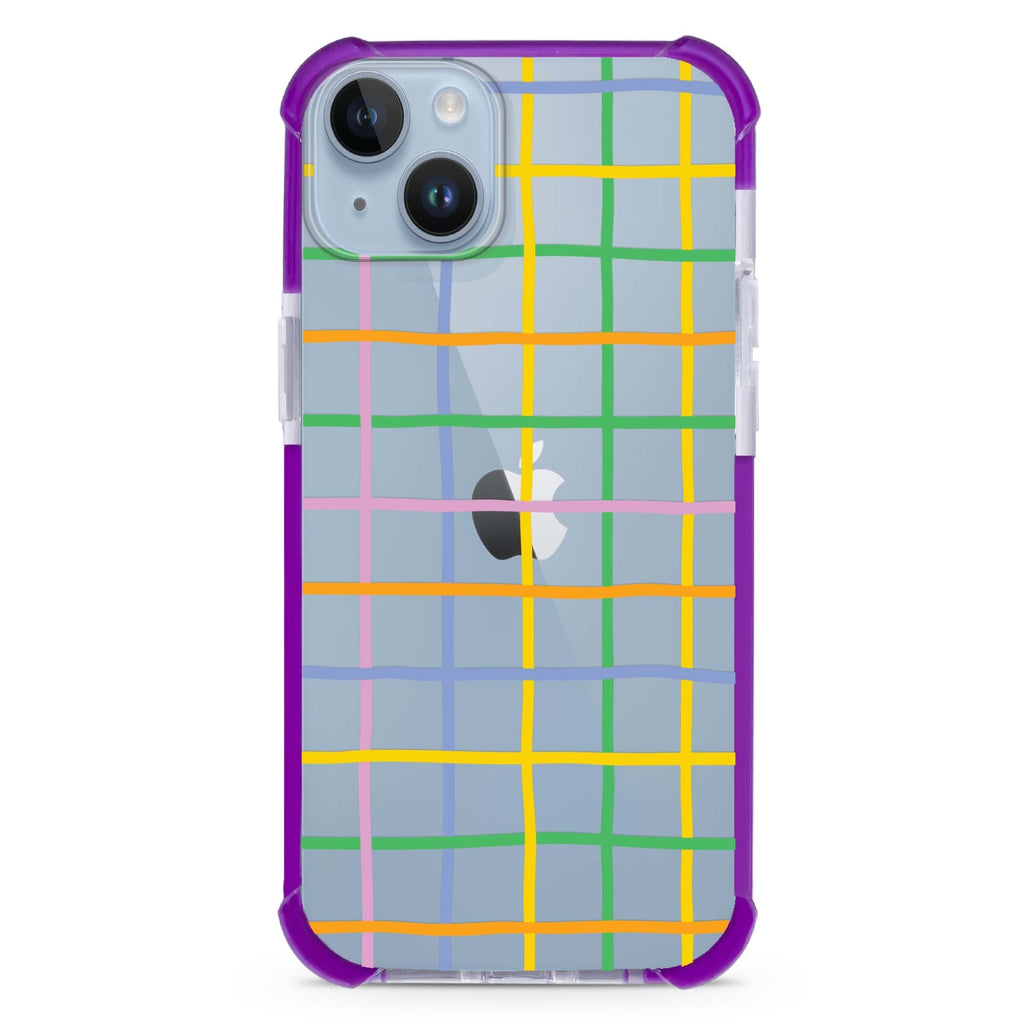 Abstract Doodles Pattern iPhone 15 Plus Ultra Shockproof Case