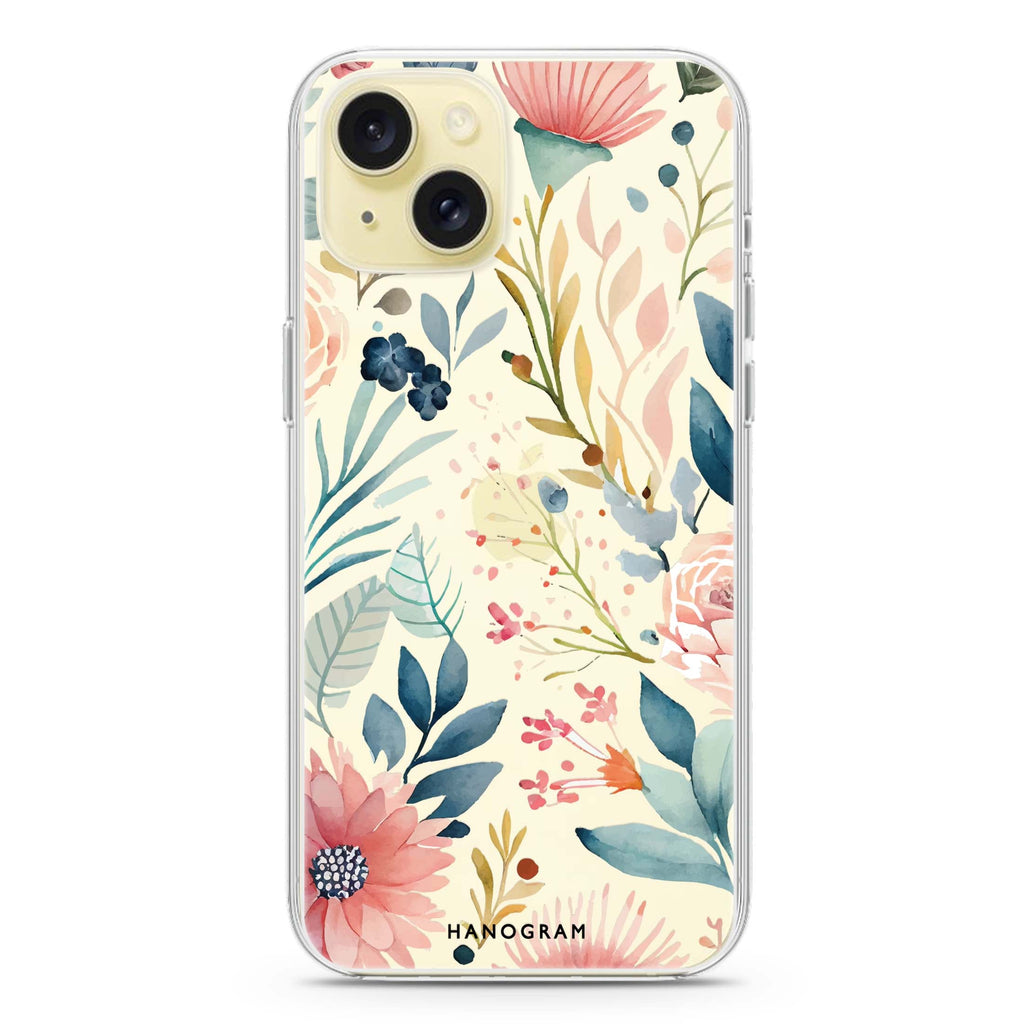 Floral Pattern iPhone Ultra Clear Case