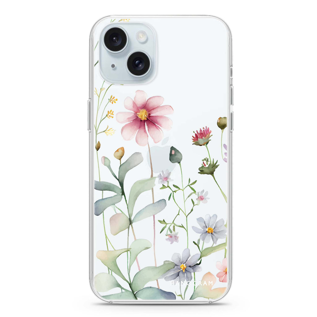 Floral iPhone 15 plus Ultra Clear Case