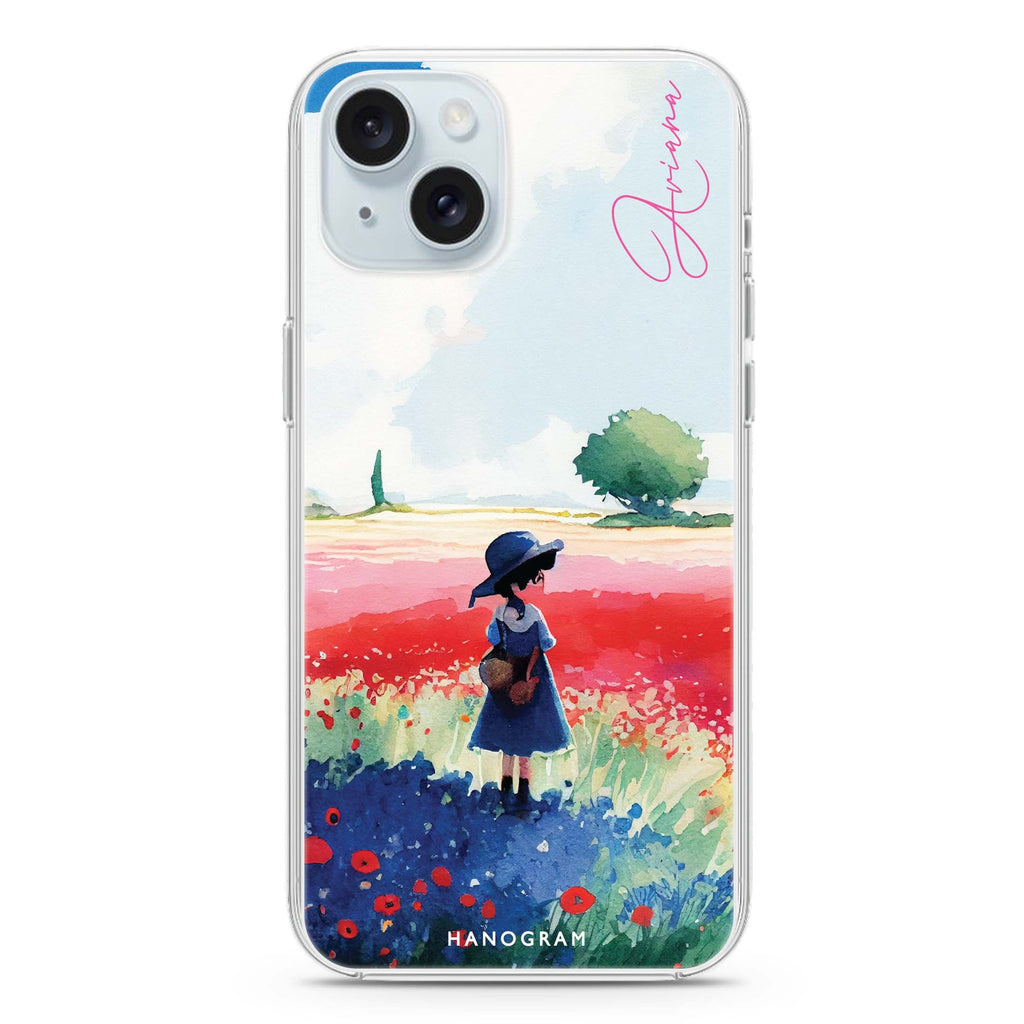 A Little Girl iPhone 15 plus Ultra Clear Case