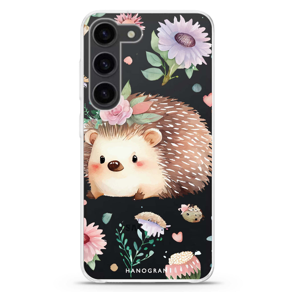Hedgehog ultra-clear case for Samsung Galaxy S23/S22, front view