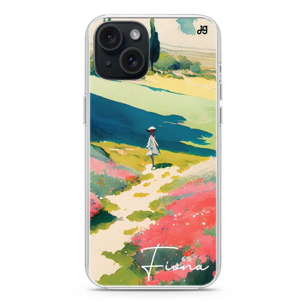 Abstract drawing iPhone 15 plus Ultra Clear Case