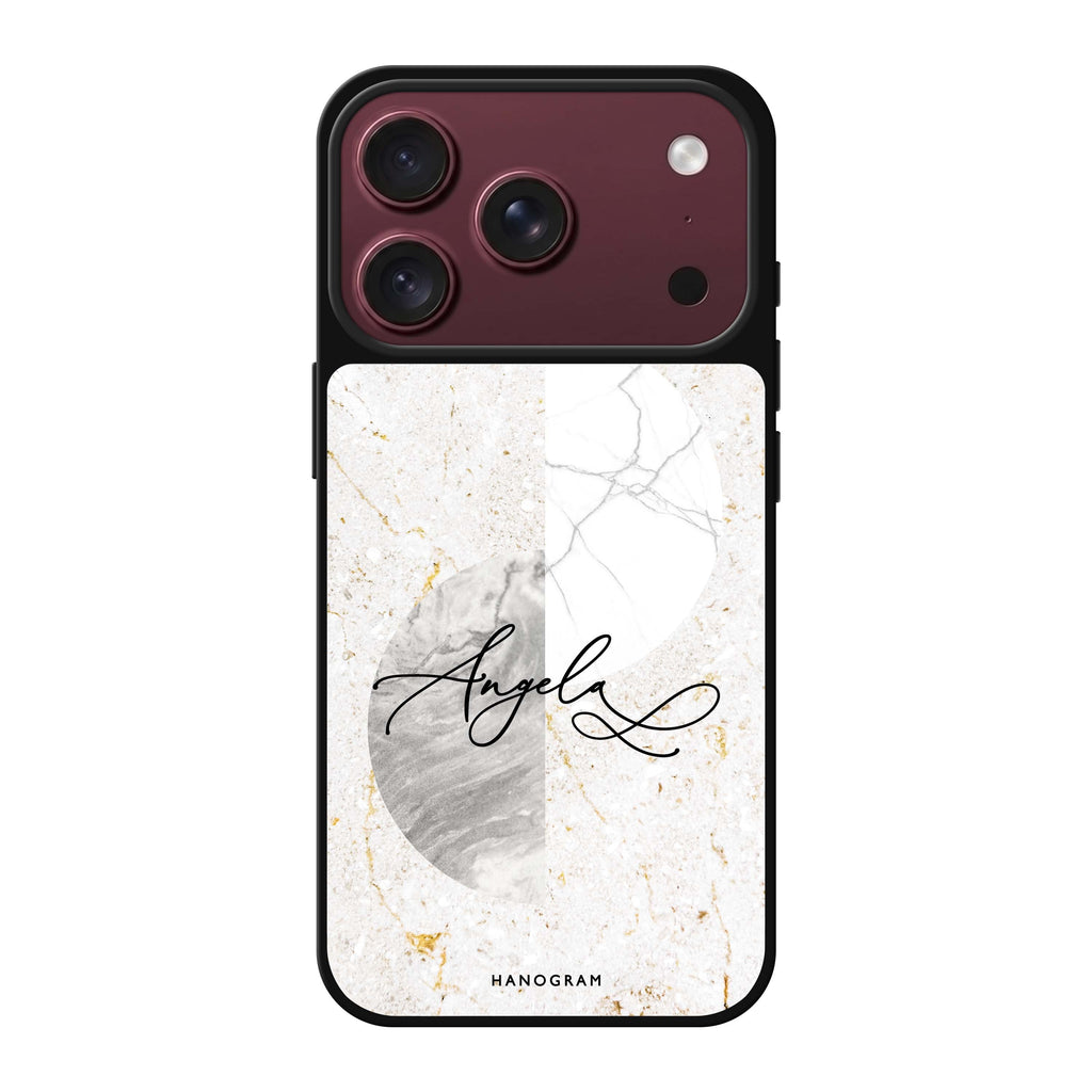 Marble Abstract III personalized name abstract marble iPhone 18 Pro Max mirror case
