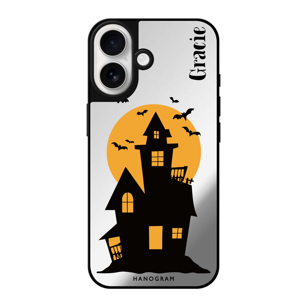 Moonlit Haunted House Mirror Case