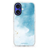 Twinkle Sky iPhone 16 and 16 Plus ultra clear case, transparent celestial artwork, front product view