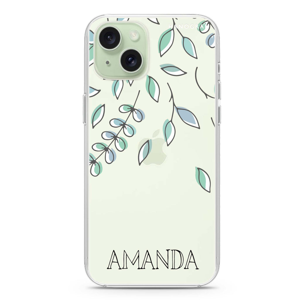 Fall Leaf iPhone 15 plus Ultra Clear Case