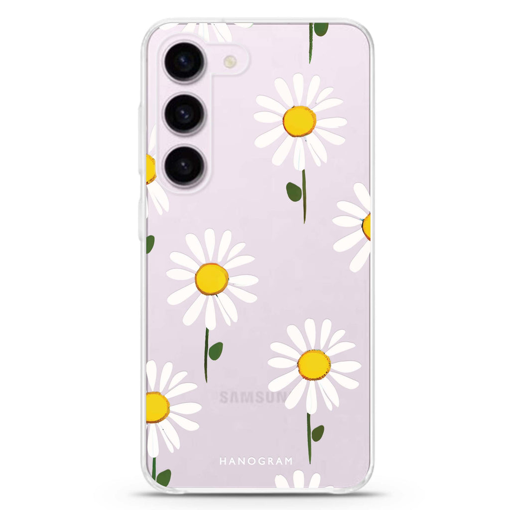 Little Flowers ultra-clear case for Samsung Galaxy S23/S22, front view